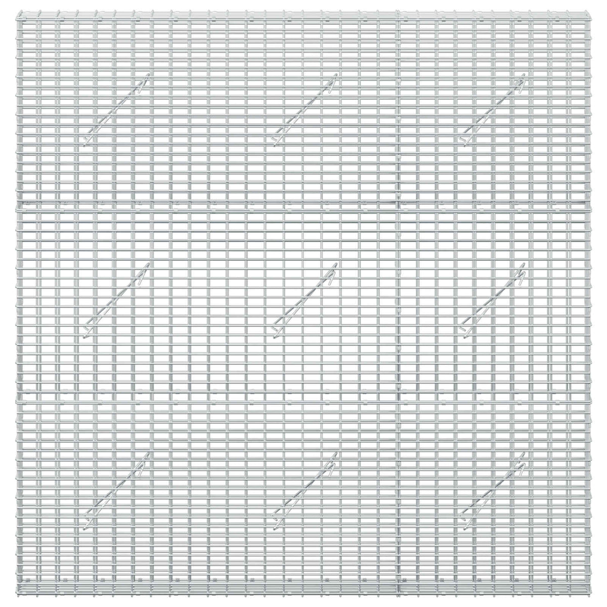 vidaXL Gabion z drutu 3,5 mm i siatką 5x2,5 cm 150x10x150 cm