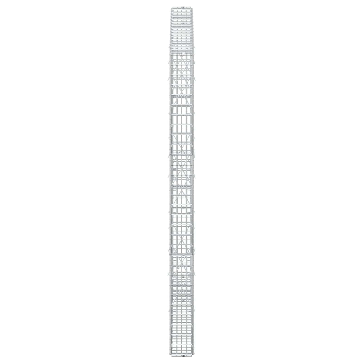 vidaXL Gabion z drutu 3,5 mm i siatką 5x2,5 cm 150x10x150 cm