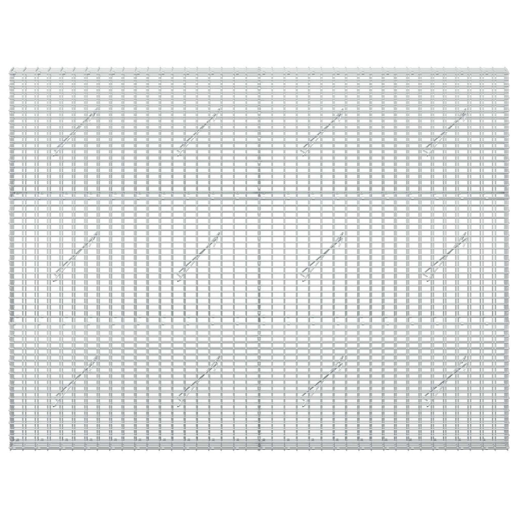 vidaXL Gabion z drutu 3,5 mm i siatką 5x2,5 cm 200x10x150 cm