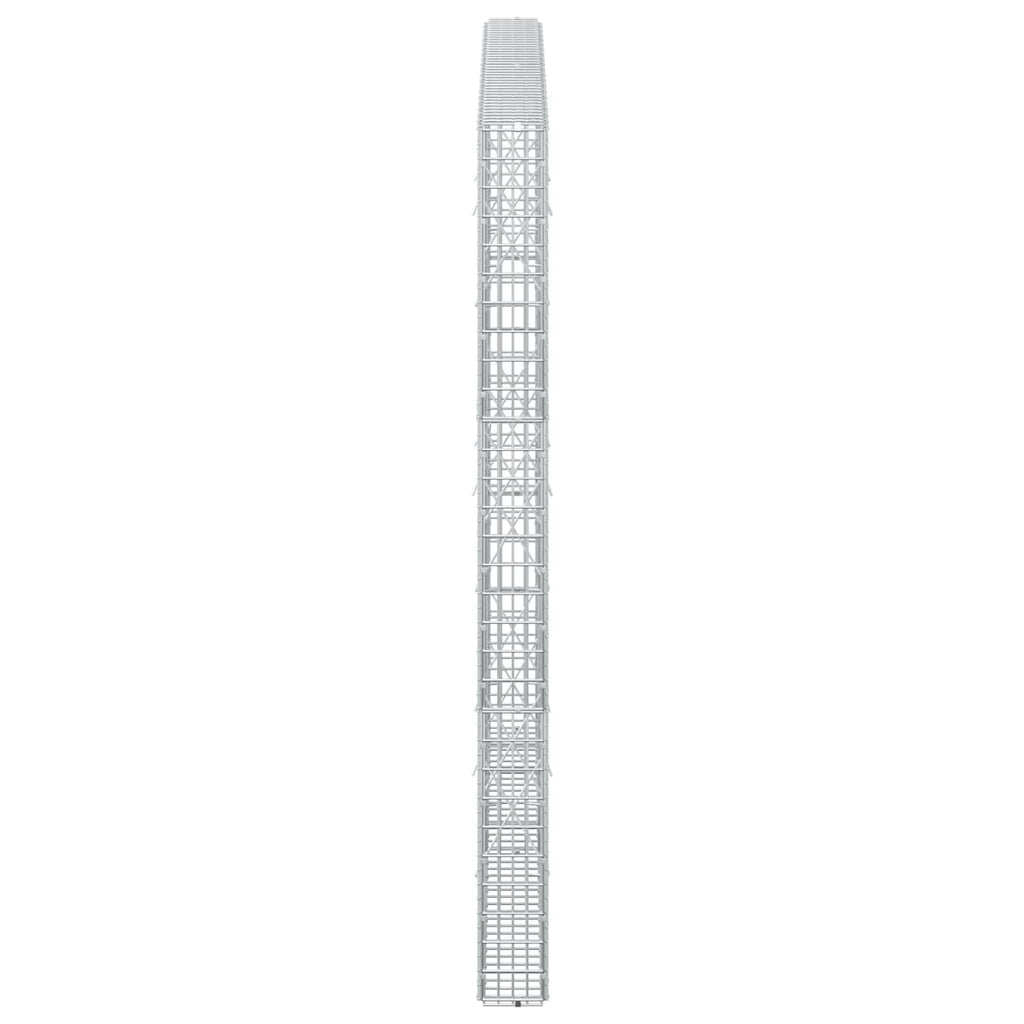 vidaXL Gabion z drutu 3,5 mm i siatką 5x2,5 cm 200x10x150 cm
