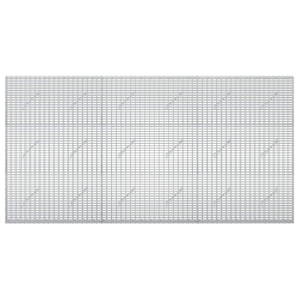 vidaXL Gabion z drutu 3,5 mm i siatką 5x2,5 cm 300x10x150 cm