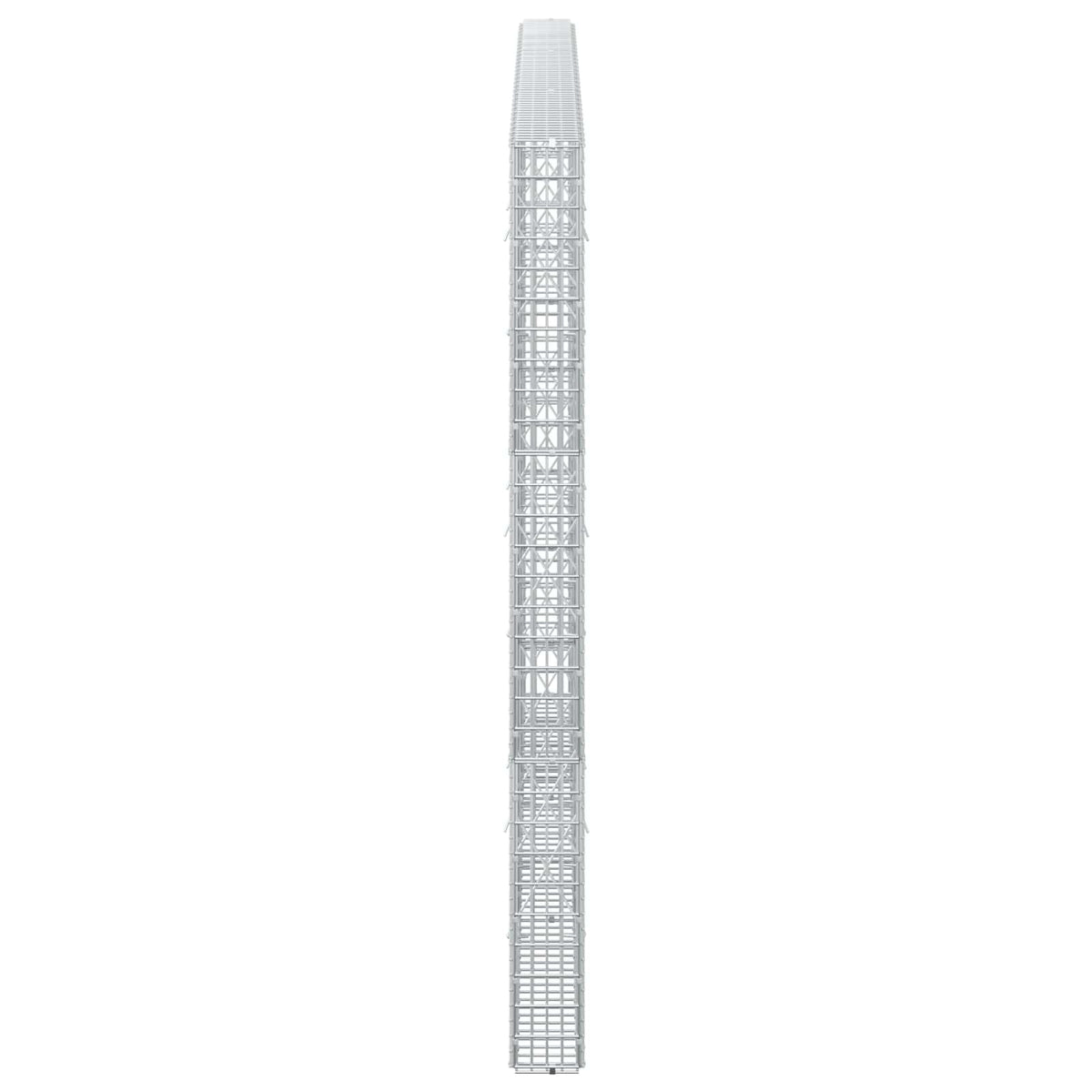 vidaXL Gabion z drutu 3,5 mm i siatką 5x2,5 cm 300x10x150 cm