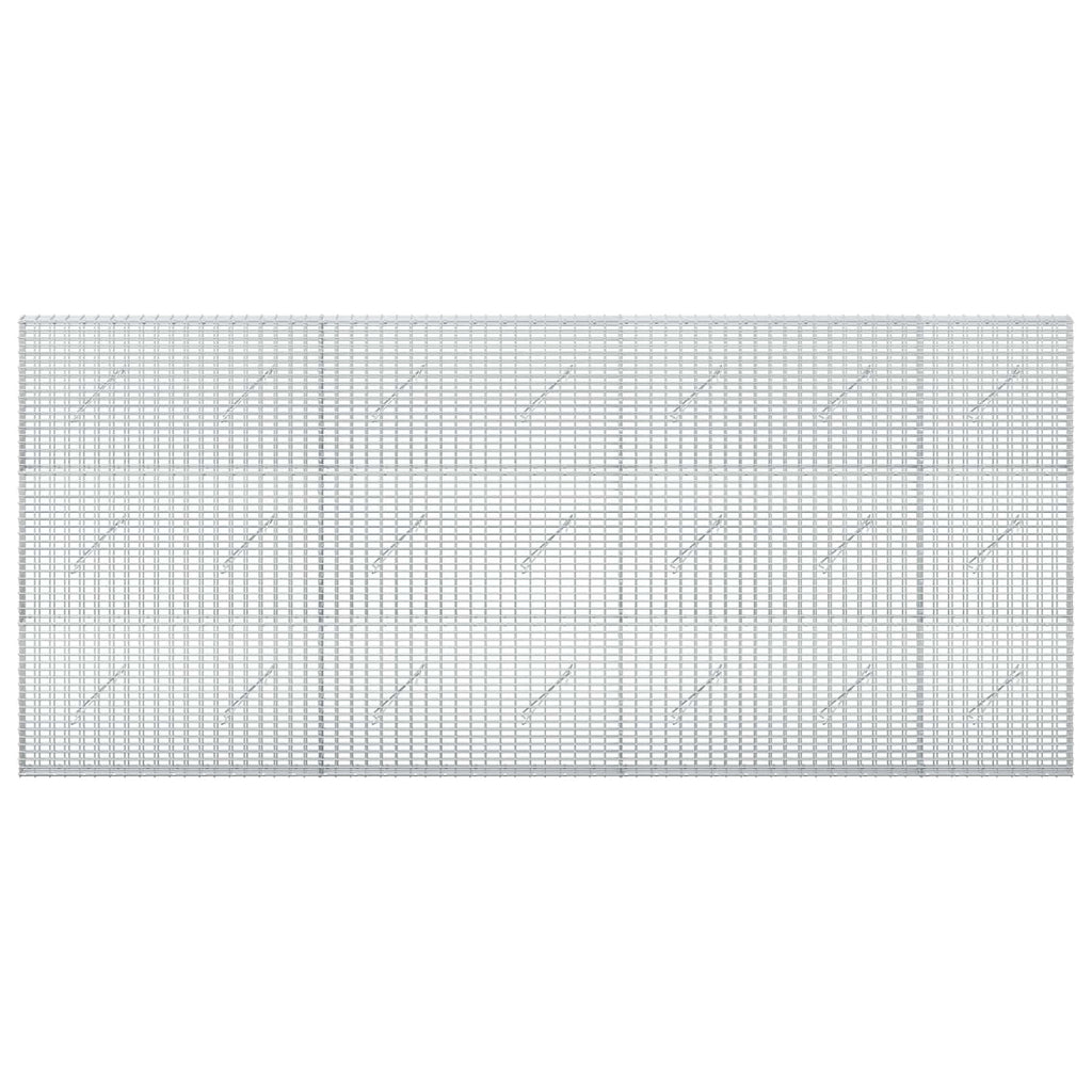 vidaXL Gabion z drutu 3,5 mm i siatką 5x2,5 cm 350x10x150 cm