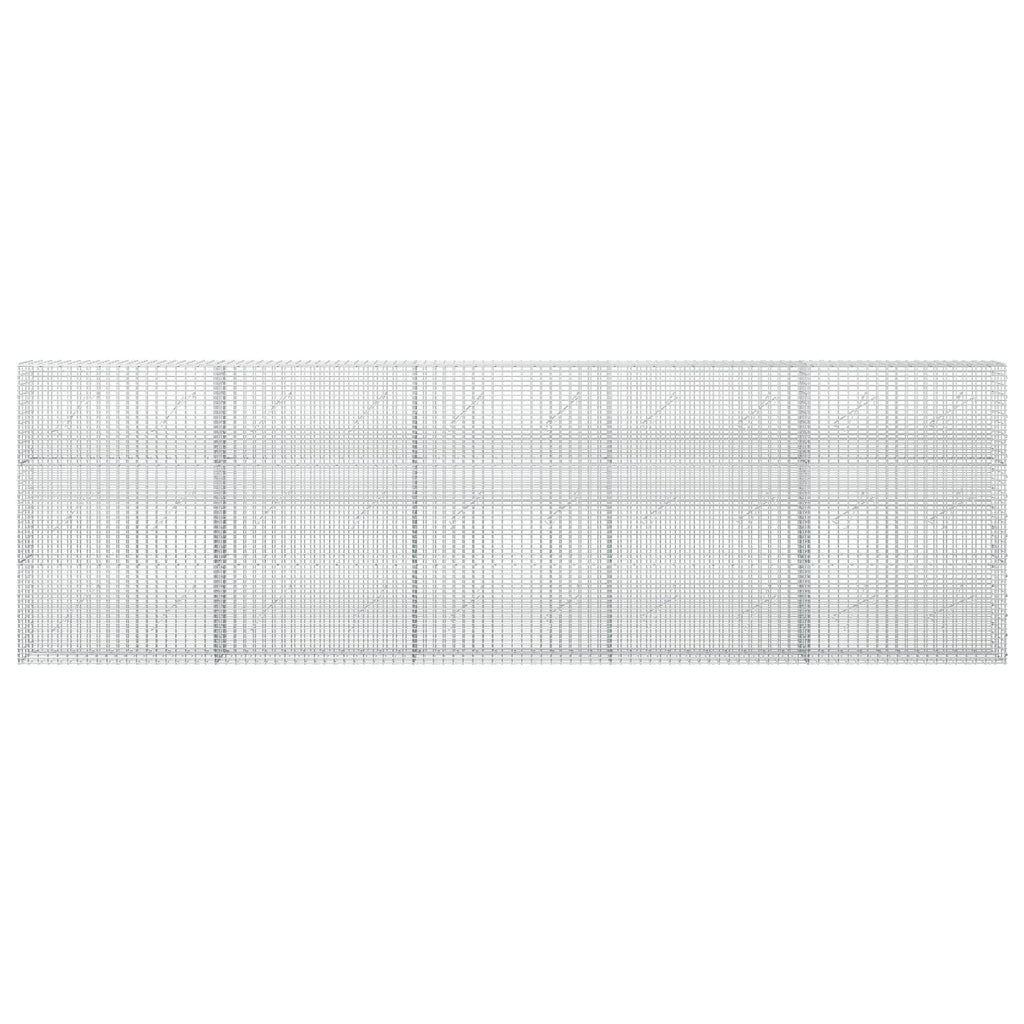 vidaXL Gabion z drutu 3,5 mm i siatką 5x2,5 cm 500x10x150 cm
