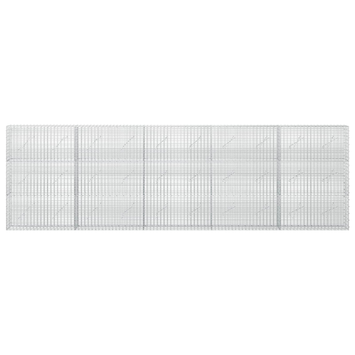 vidaXL Gabion z drutu 3,5 mm i siatką 5x2,5 cm 500x10x150 cm