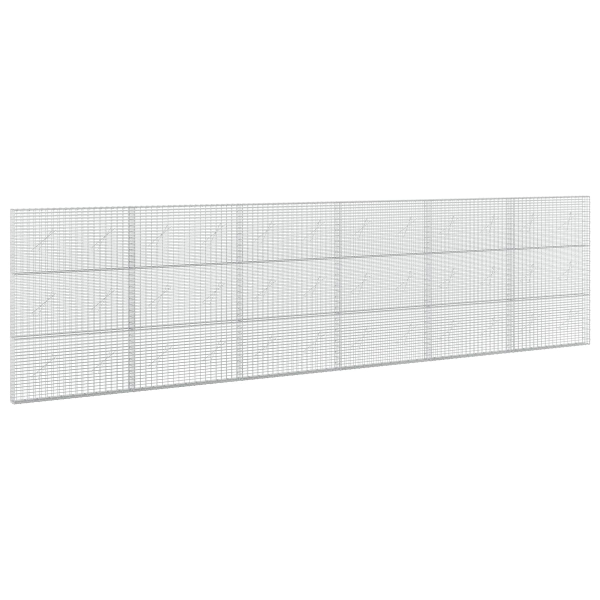 vidaXL Gabion z drutu 3,5 mm i siatką 5x2,5 cm 600x10x150 cm