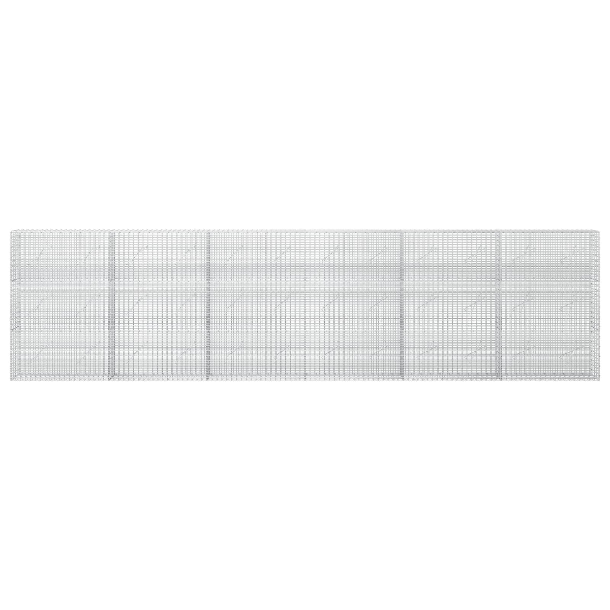 vidaXL Gabion z drutu 3,5 mm i siatką 5x2,5 cm 600x10x150 cm
