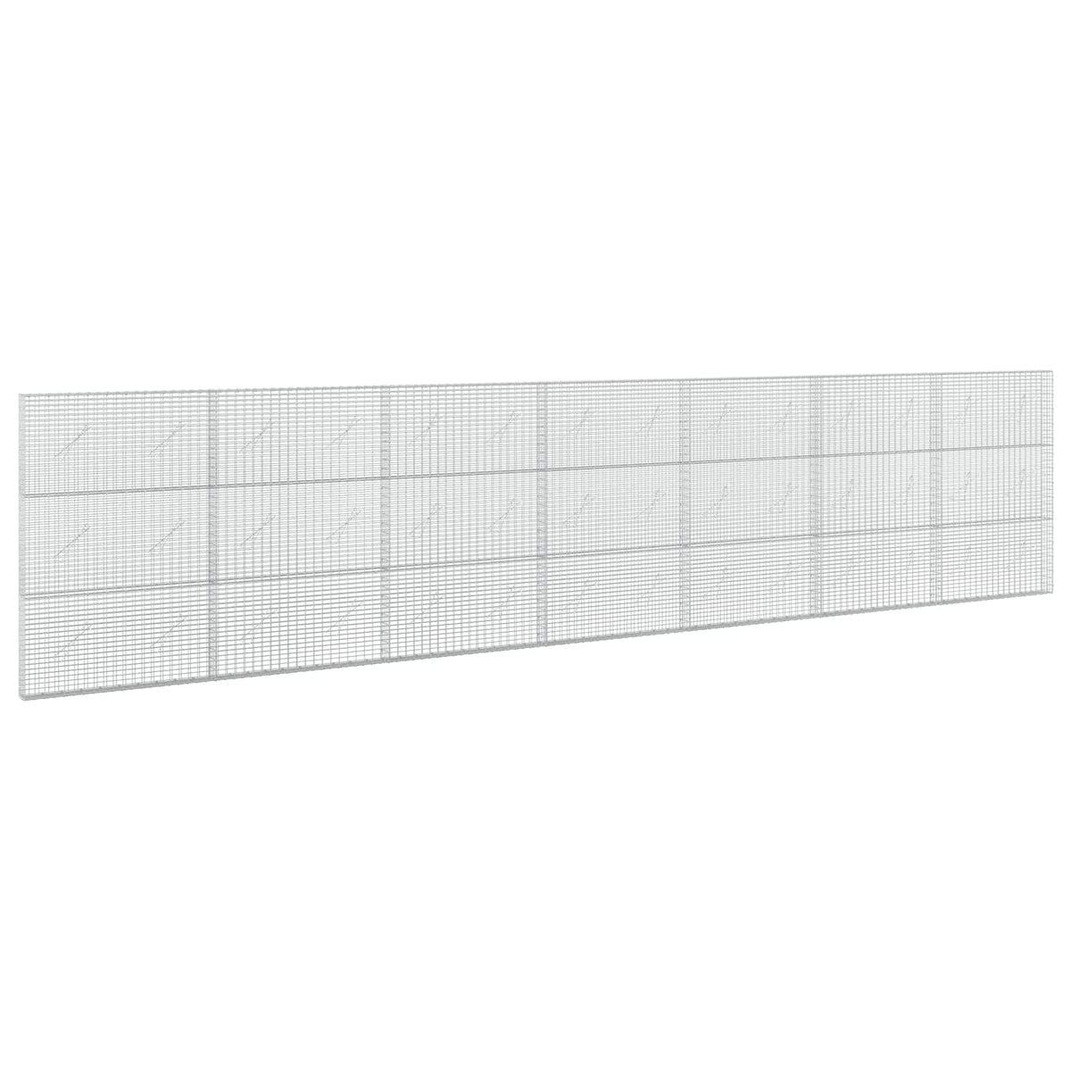 vidaXL Gabion z drutu 3,5 mm i siatką 5x2,5 cm 700x10x150 cm