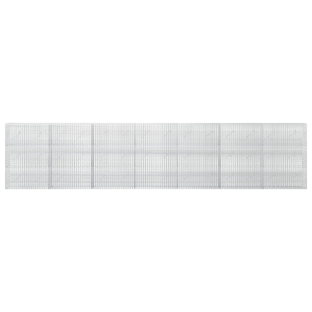 vidaXL Gabion z drutu 3,5 mm i siatką 5x2,5 cm 700x10x150 cm