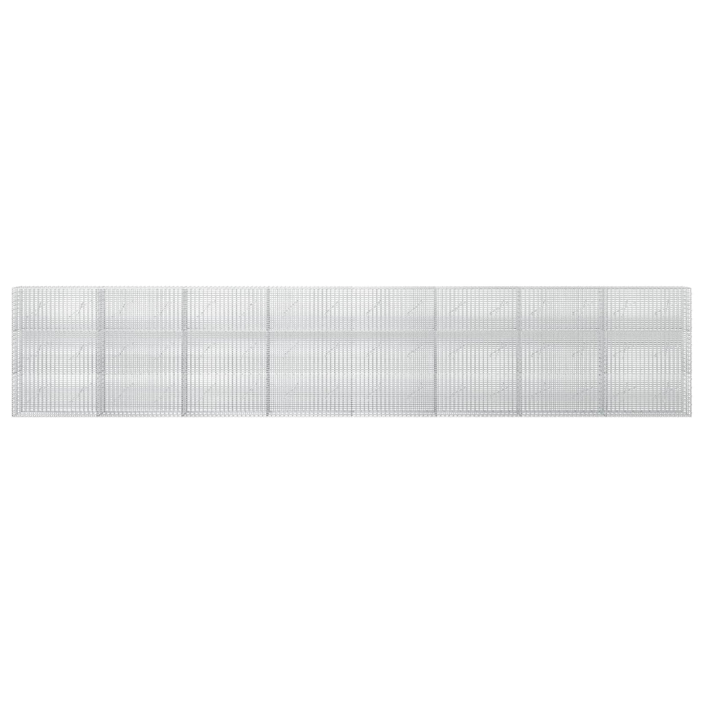 vidaXL Gabion z drutu 3,5 mm i siatką 5x2,5 cm 800x10x150 cm