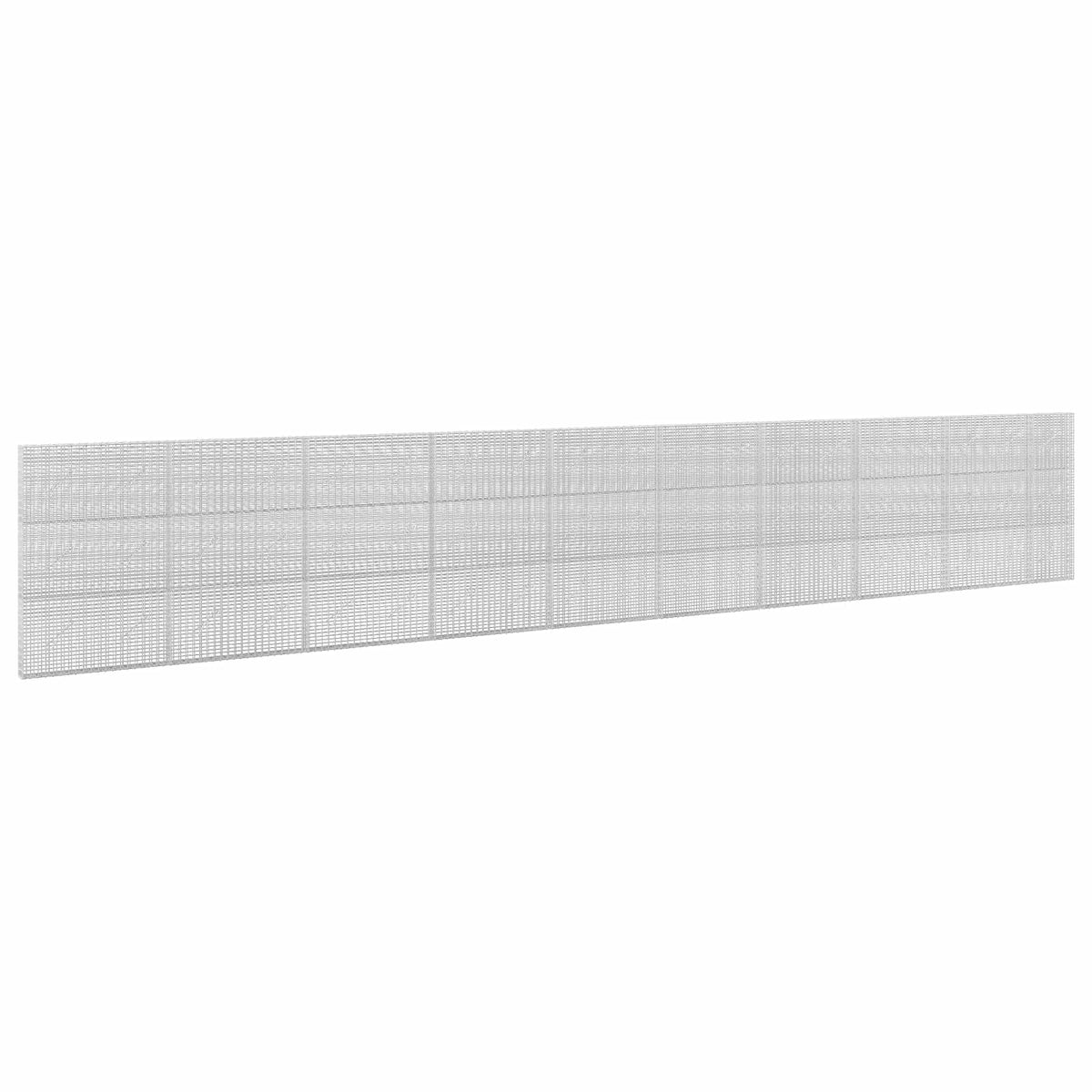 vidaXL Gabion z drutu 3,5 mm i siatką 5x2,5 cm 950x10x150 cm