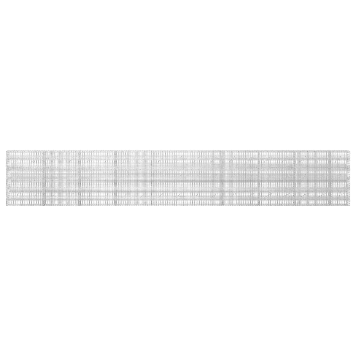vidaXL Gabion z drutu 3,5 mm i siatką 5x2,5 cm 950x10x150 cm