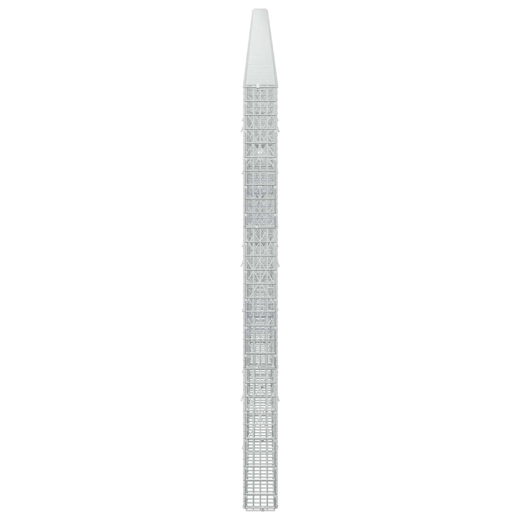 vidaXL Gabion z drutu 3,5 mm i siatką 5x2,5 cm 950x10x150 cm