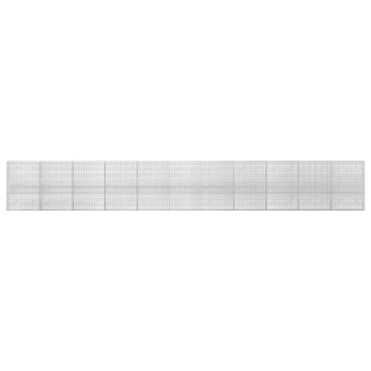 vidaXL Gabion z drutu 3,5 mm i siatką 5x2,5 cm 1100x10x150 cm