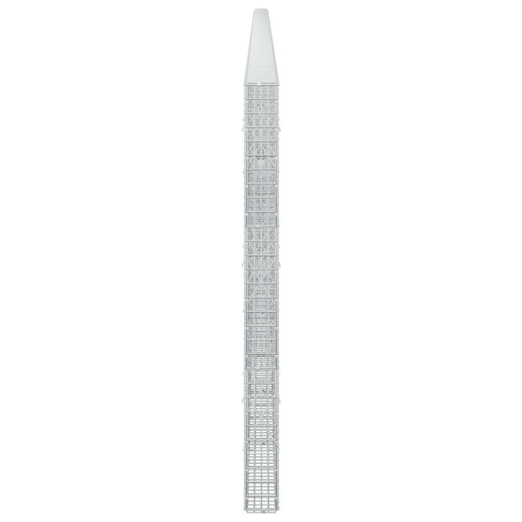 vidaXL Gabion z drutu 3,5 mm i siatką 5x2,5 cm 1100x10x150 cm