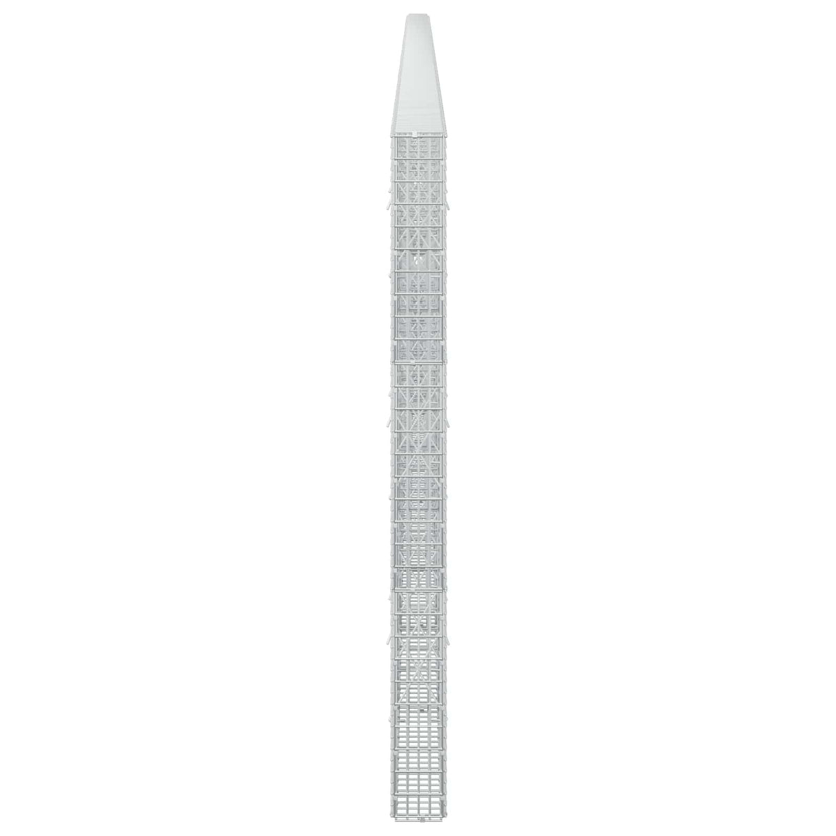 vidaXL Gabion z drutu 3,5 mm i siatką 5x2,5 cm 1100x10x150 cm