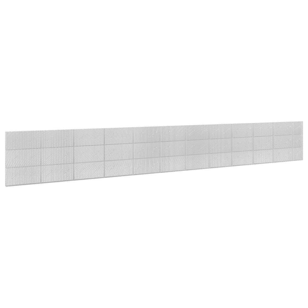 vidaXL Gabion z drutu 3,5 mm i siatką 5x2,5 cm 1150x10x150 cm