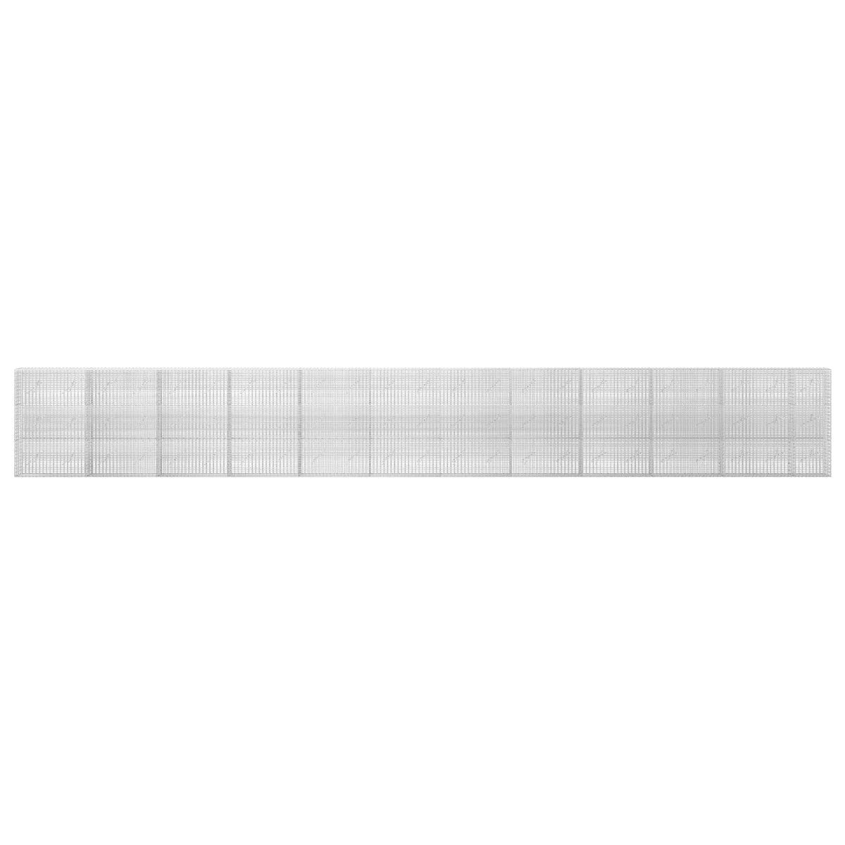 vidaXL Gabion z drutu 3,5 mm i siatką 5x2,5 cm 1150x10x150 cm