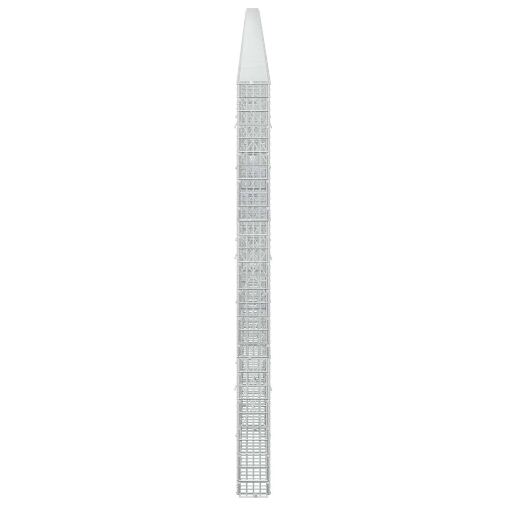 vidaXL Gabion z drutu 3,5 mm i siatką 5x2,5 cm 1150x10x150 cm
