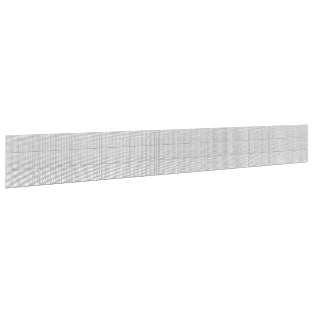 vidaXL Gabion z drutu 3,5 mm i siatką 5x2,5 cm 1200x10x150 cm