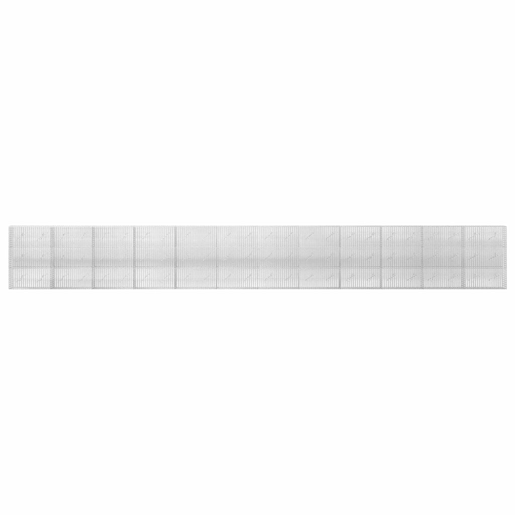 vidaXL Gabion z drutu 3,5 mm i siatką 5x2,5 cm 1200x10x150 cm