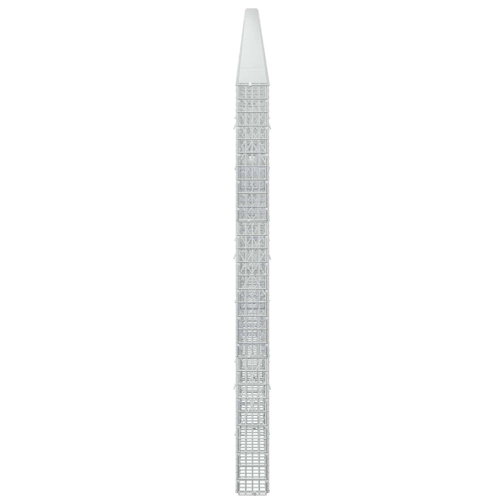 vidaXL Gabion z drutu 3,5 mm i siatką 5x2,5 cm 1200x10x150 cm
