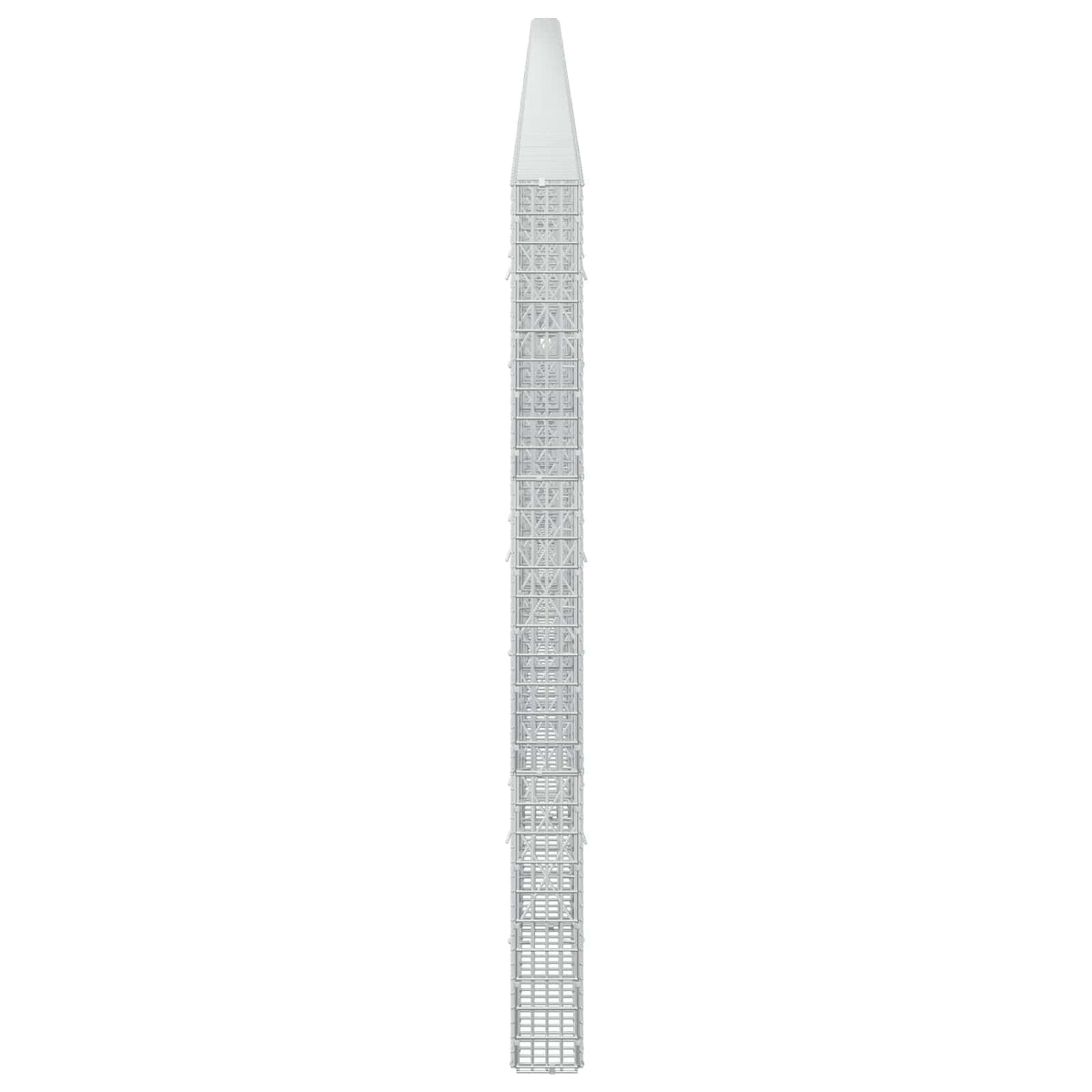 vidaXL Gabion z drutu 3,5 mm i siatką 5x2,5 cm 1200x10x150 cm
