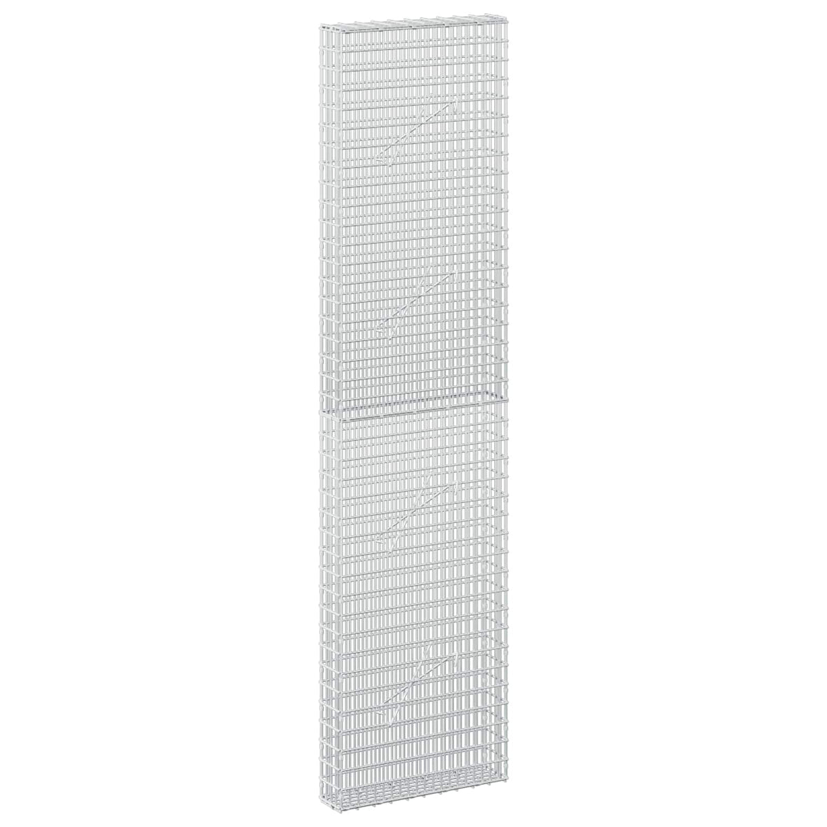 vidaXL Gabion z drutu 3,5 mm i siatką 5x2,5 cm 50x10x200 cm