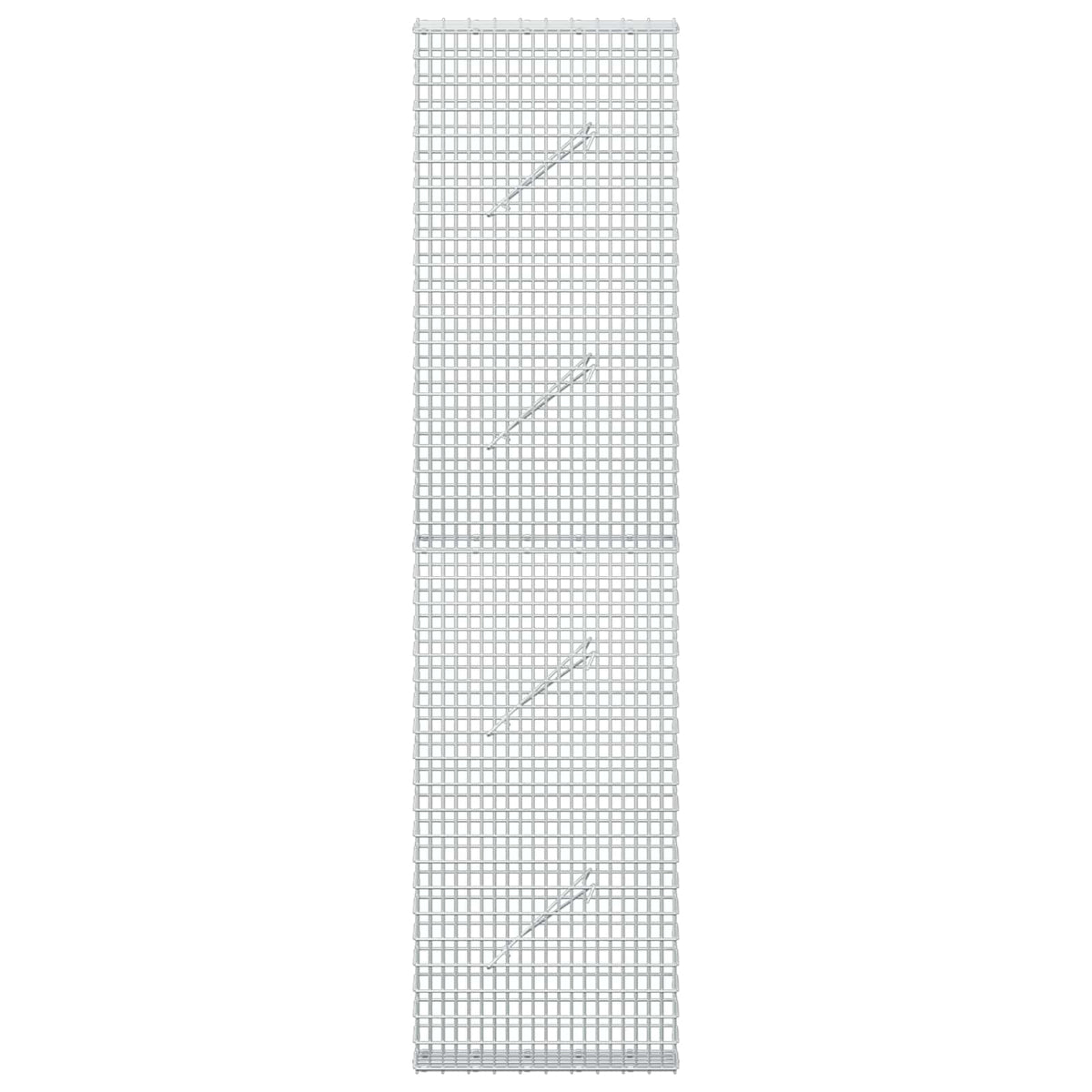 vidaXL Gabion z drutu 3,5 mm i siatką 5x2,5 cm 50x10x200 cm