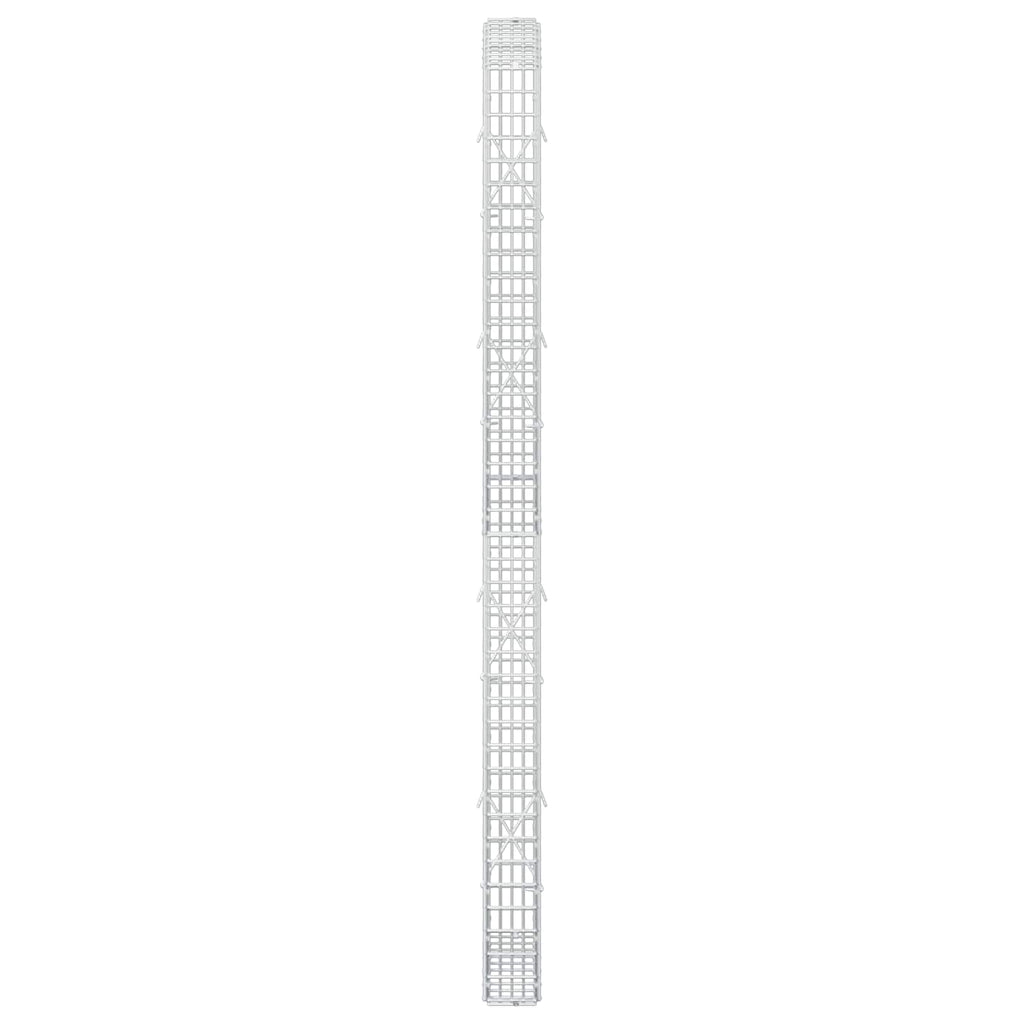 vidaXL Gabion z drutu 3,5 mm i siatką 5x2,5 cm 50x10x200 cm