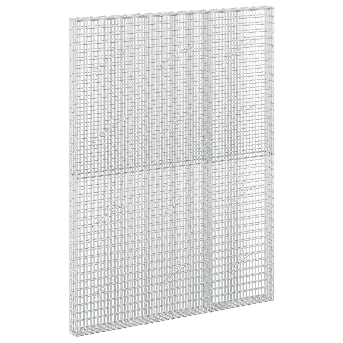 vidaXL Gabion z drutu 3,5 mm i siatką 5x2,5 cm 150x10x200 cm