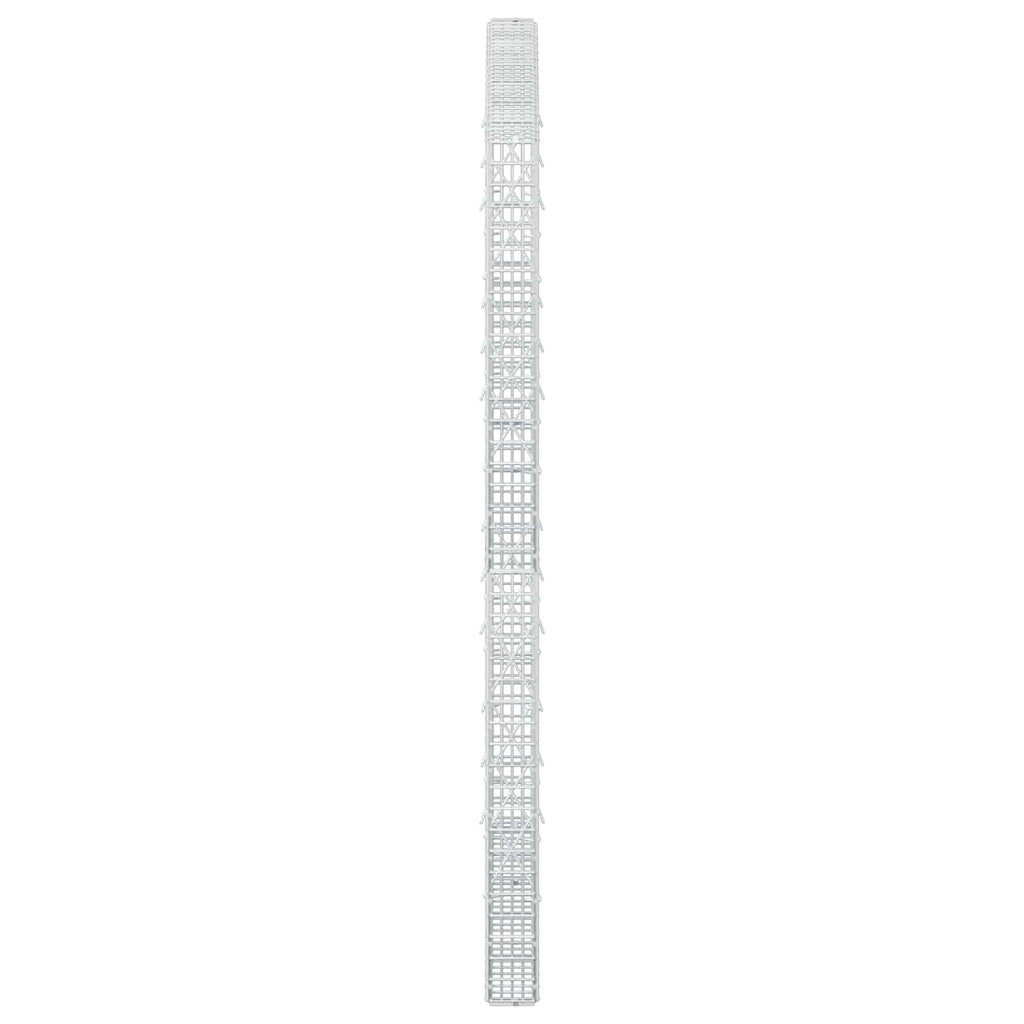 vidaXL Gabion z drutu 3,5 mm i siatką 5x2,5 cm 150x10x200 cm