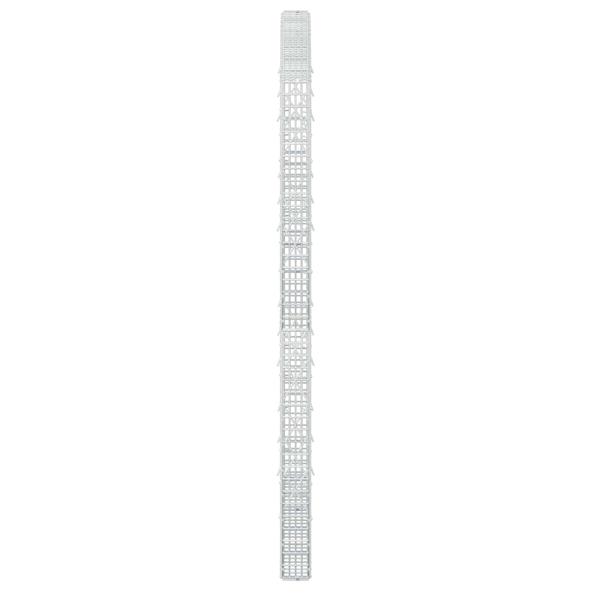 vidaXL Gabion z drutu 3,5 mm i siatką 5x2,5 cm 150x10x200 cm