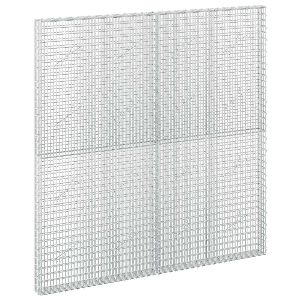 vidaXL Gabion z drutu 3,5 mm i siatką 5x2,5 cm 200x10x200 cm