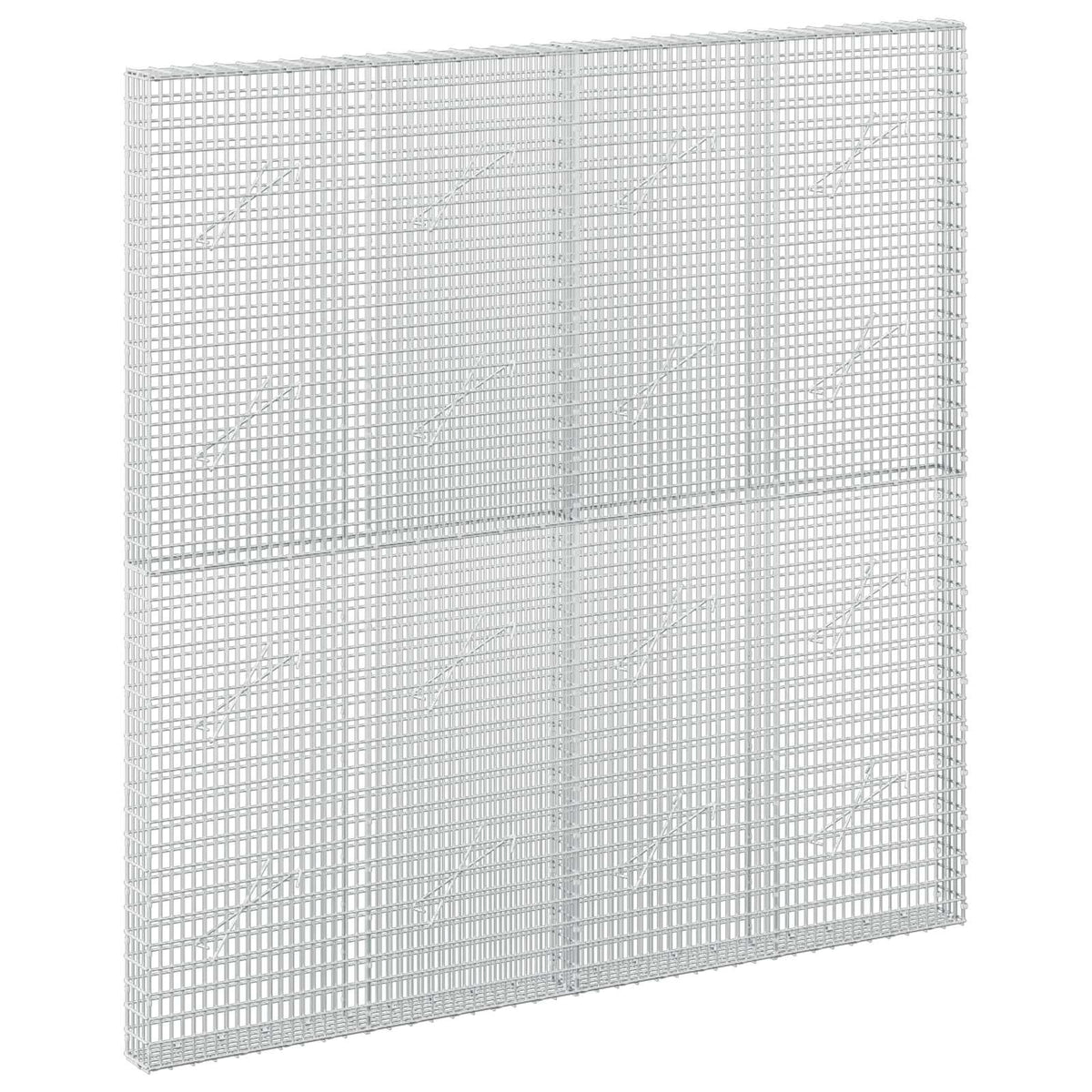 vidaXL Gabion z drutu 3,5 mm i siatką 5x2,5 cm 200x10x200 cm