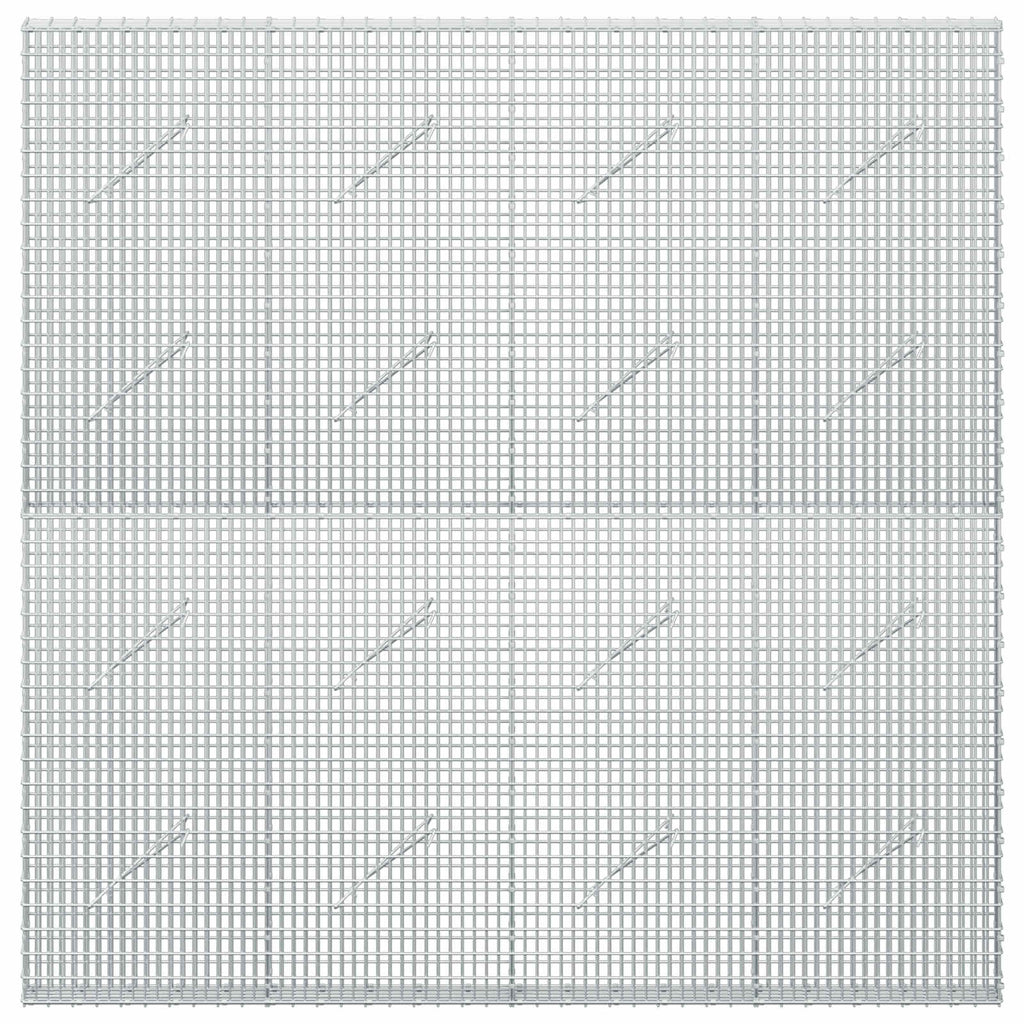 vidaXL Gabion z drutu 3,5 mm i siatką 5x2,5 cm 200x10x200 cm