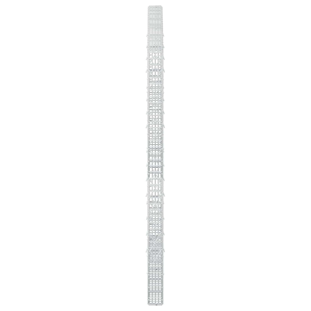 vidaXL Gabion z drutu 3,5 mm i siatką 5x2,5 cm 200x10x200 cm