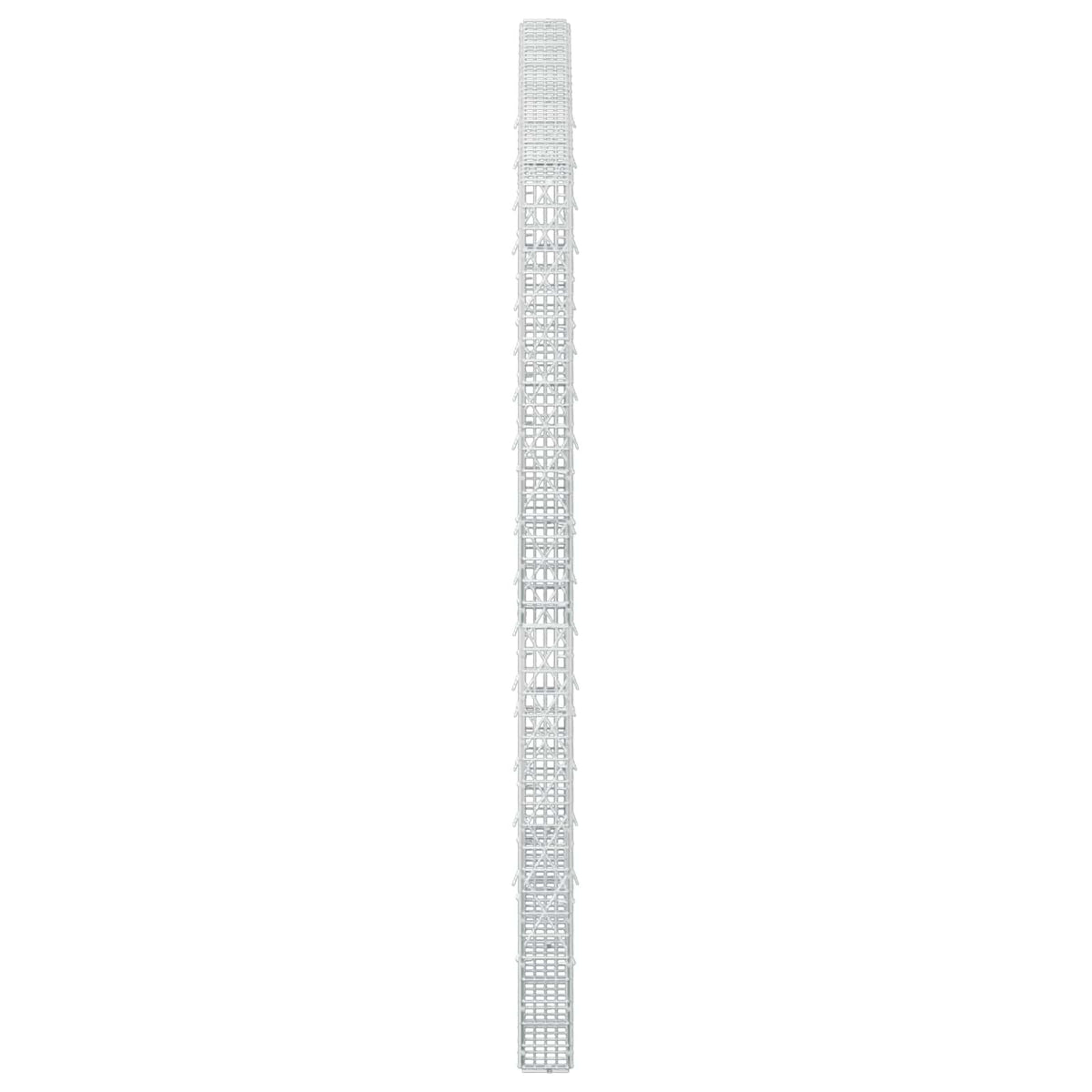 vidaXL Gabion z drutu 3,5 mm i siatką 5x2,5 cm 200x10x200 cm