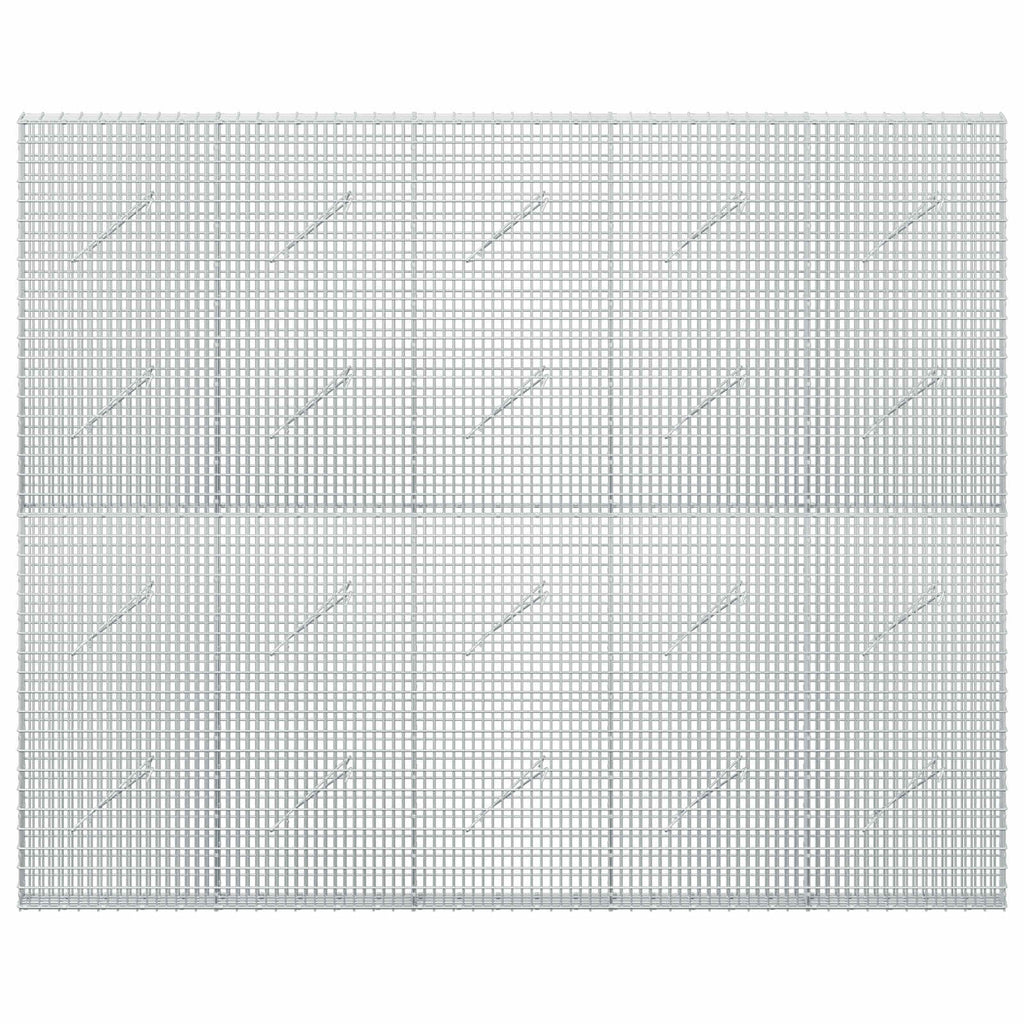 vidaXL Gabion z drutu 3,5 mm i siatką 5x2,5 cm 250x10x200 cm