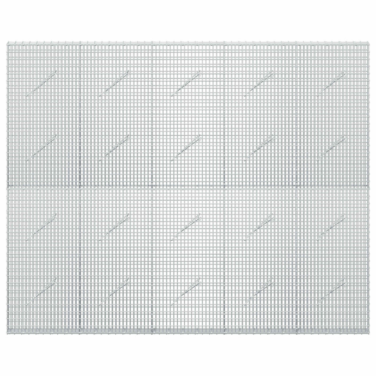 vidaXL Gabion z drutu 3,5 mm i siatką 5x2,5 cm 250x10x200 cm