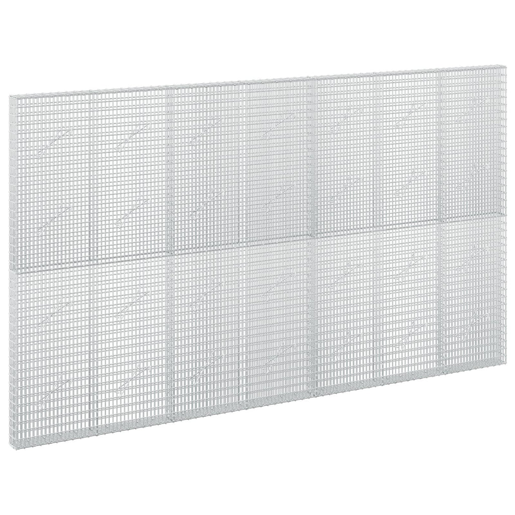 vidaXL Gabion z drutu 3,5 mm i siatką 5x2,5 cm 350x10x200 cm