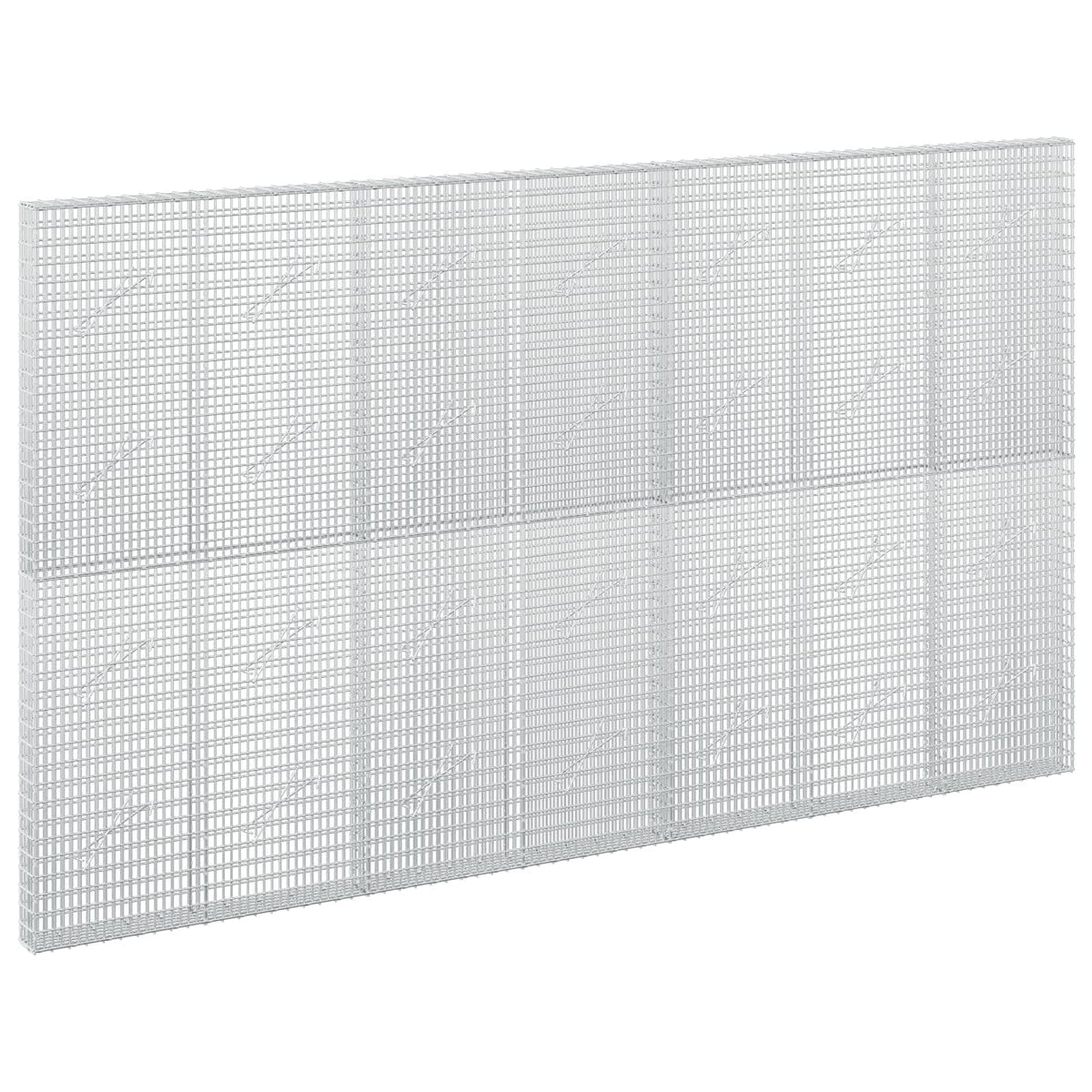 vidaXL Gabion z drutu 3,5 mm i siatką 5x2,5 cm 350x10x200 cm