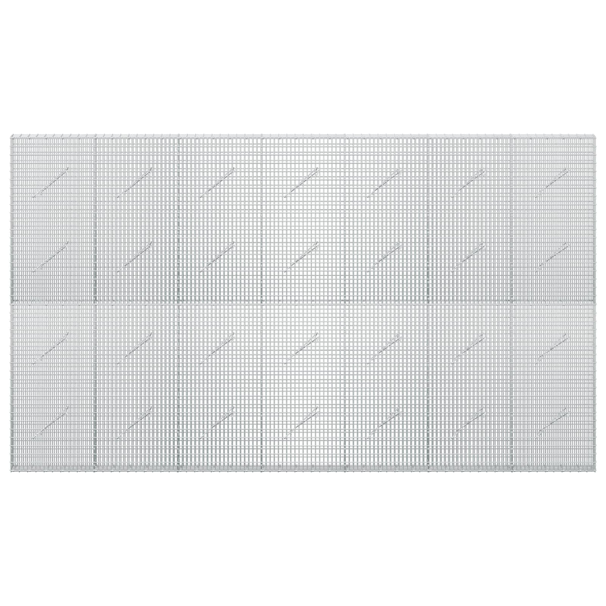 vidaXL Gabion z drutu 3,5 mm i siatką 5x2,5 cm 350x10x200 cm