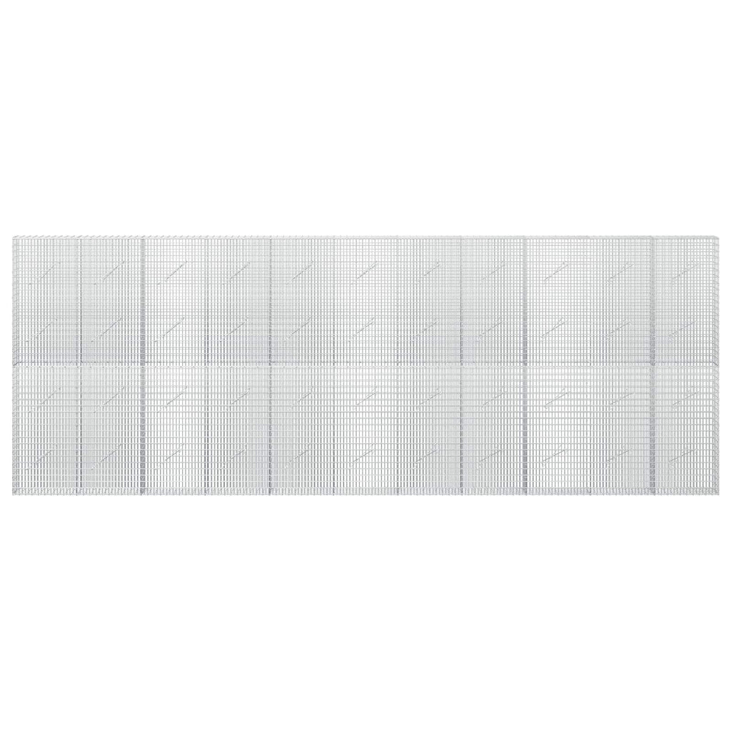 vidaXL Gabion z drutu 3,5 mm i siatką 5x2,5 cm 550x10x200 cm