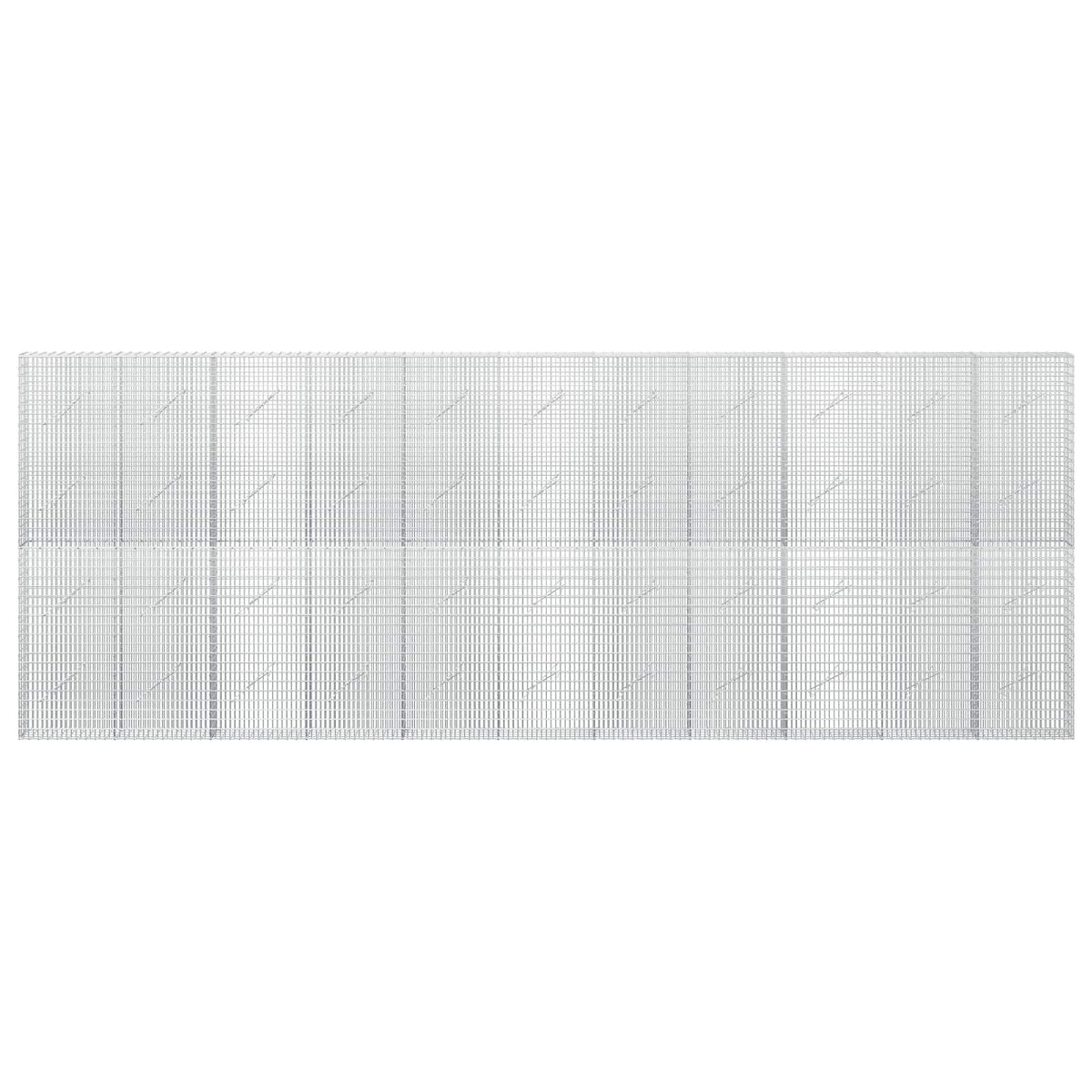 vidaXL Gabion z drutu 3,5 mm i siatką 5x2,5 cm 550x10x200 cm