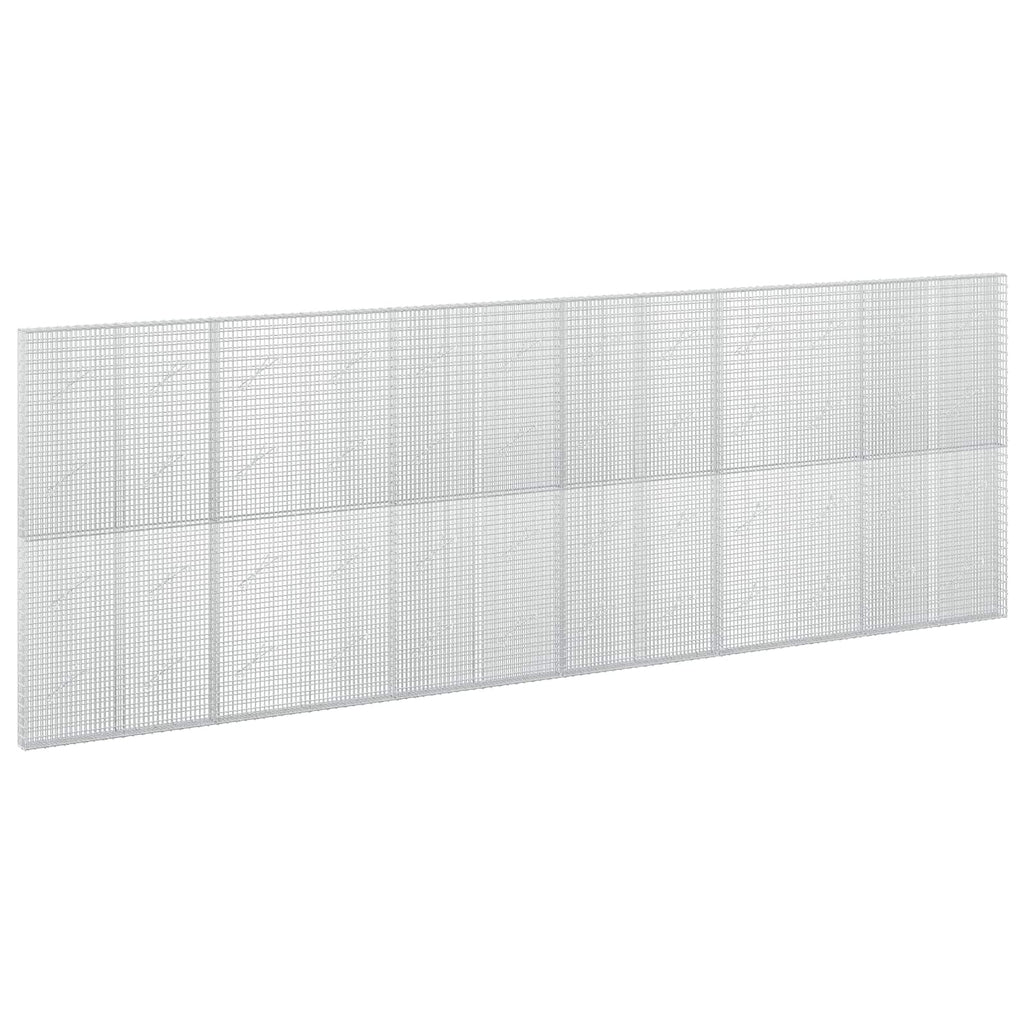 vidaXL Gabion z drutu 3,5 mm i siatką 5x2,5 cm 600x10x200 cm
