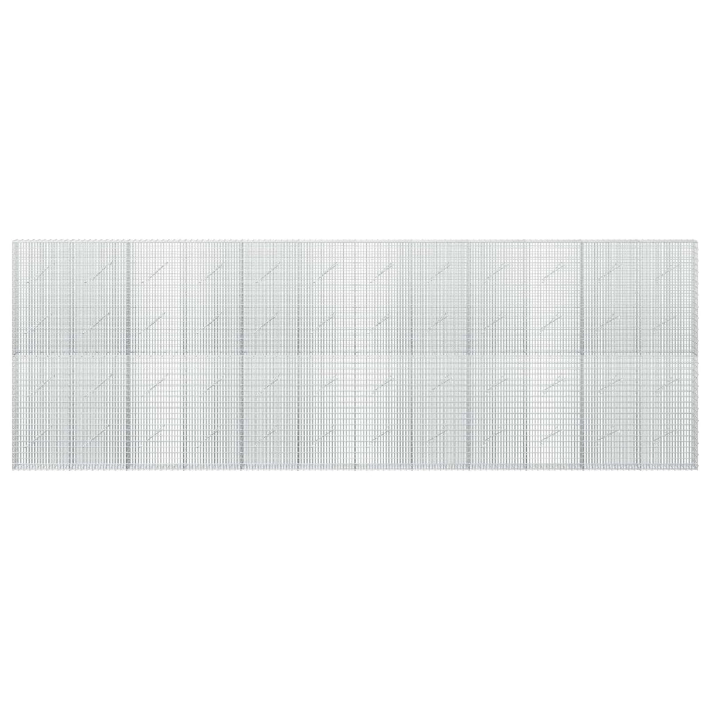 vidaXL Gabion z drutu 3,5 mm i siatką 5x2,5 cm 600x10x200 cm