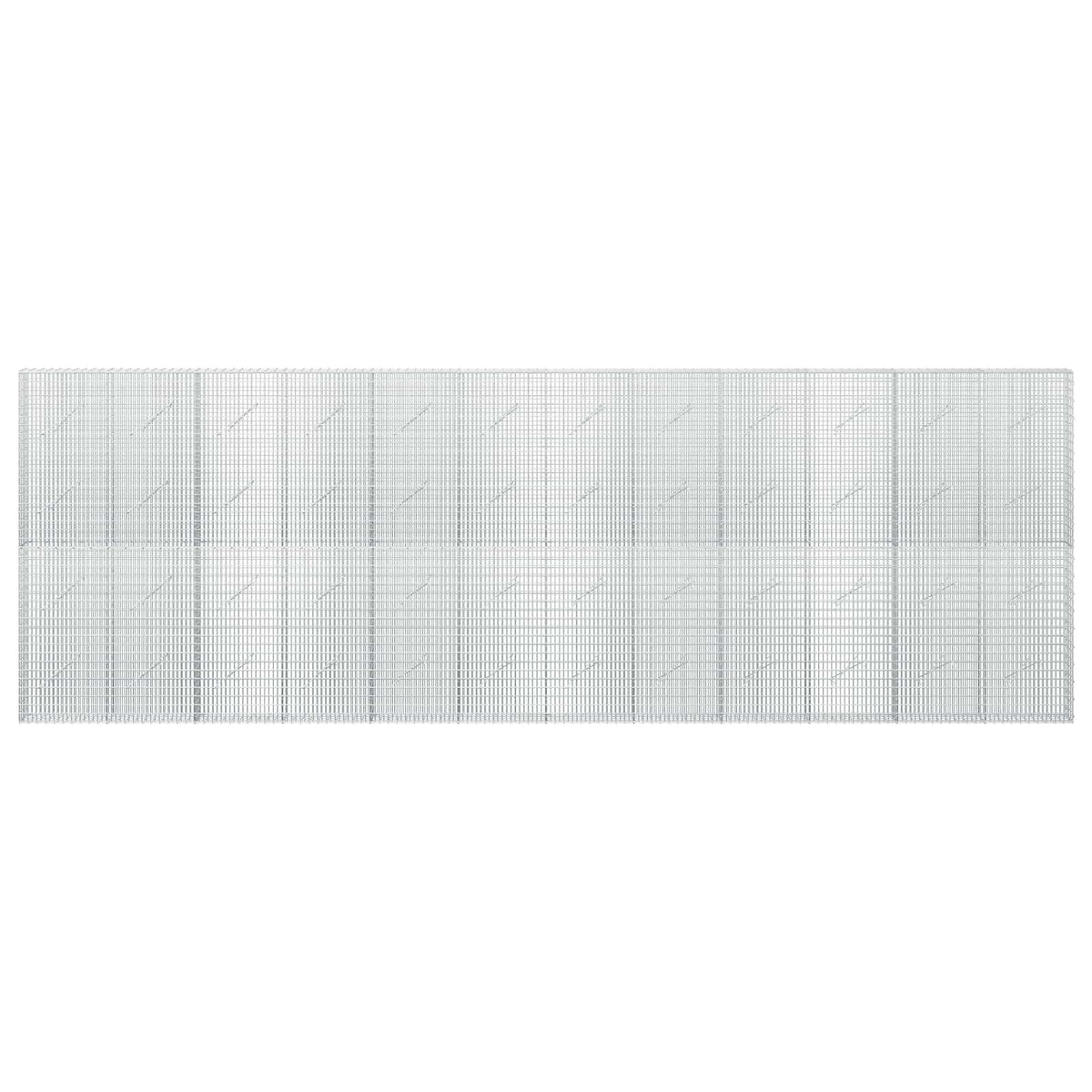 vidaXL Gabion z drutu 3,5 mm i siatką 5x2,5 cm 600x10x200 cm