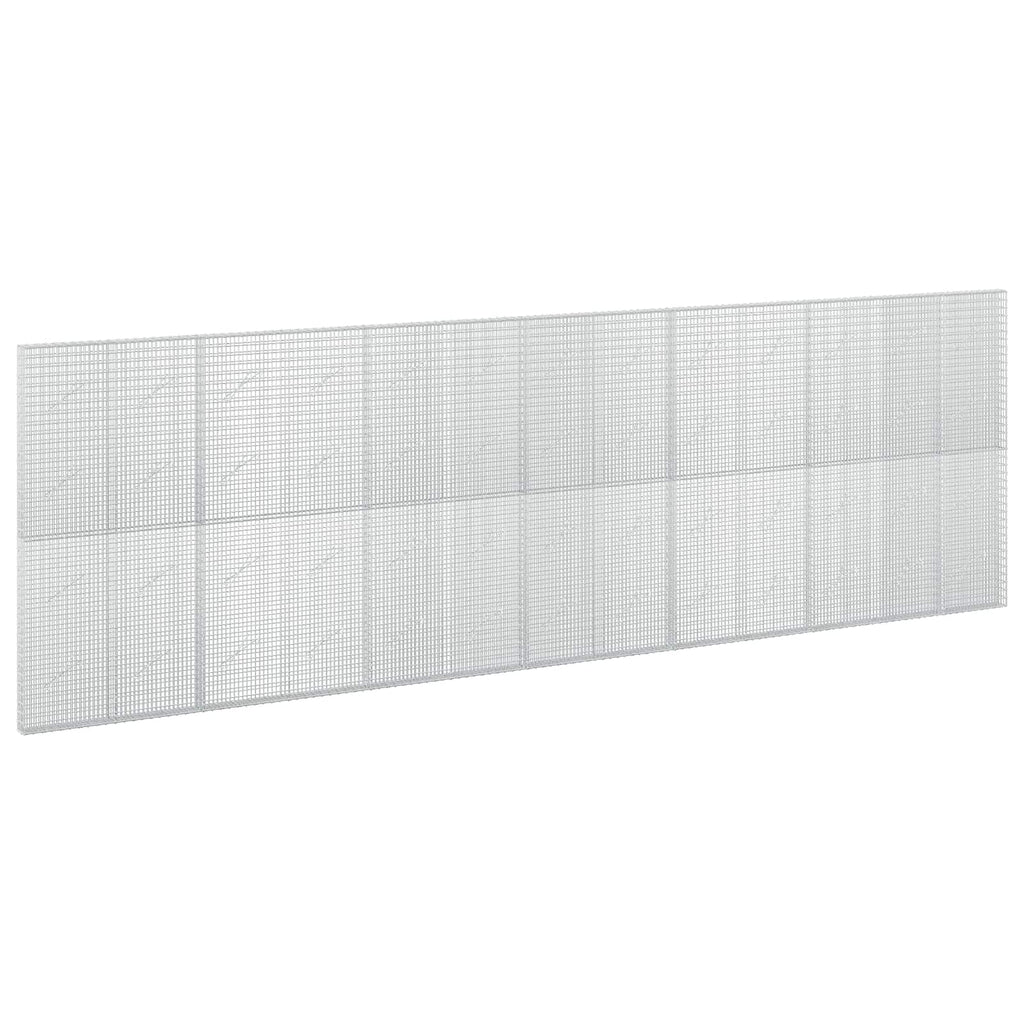 vidaXL Gabion z drutu 3,5 mm i siatką 5x2,5 cm 650x10x200 cm