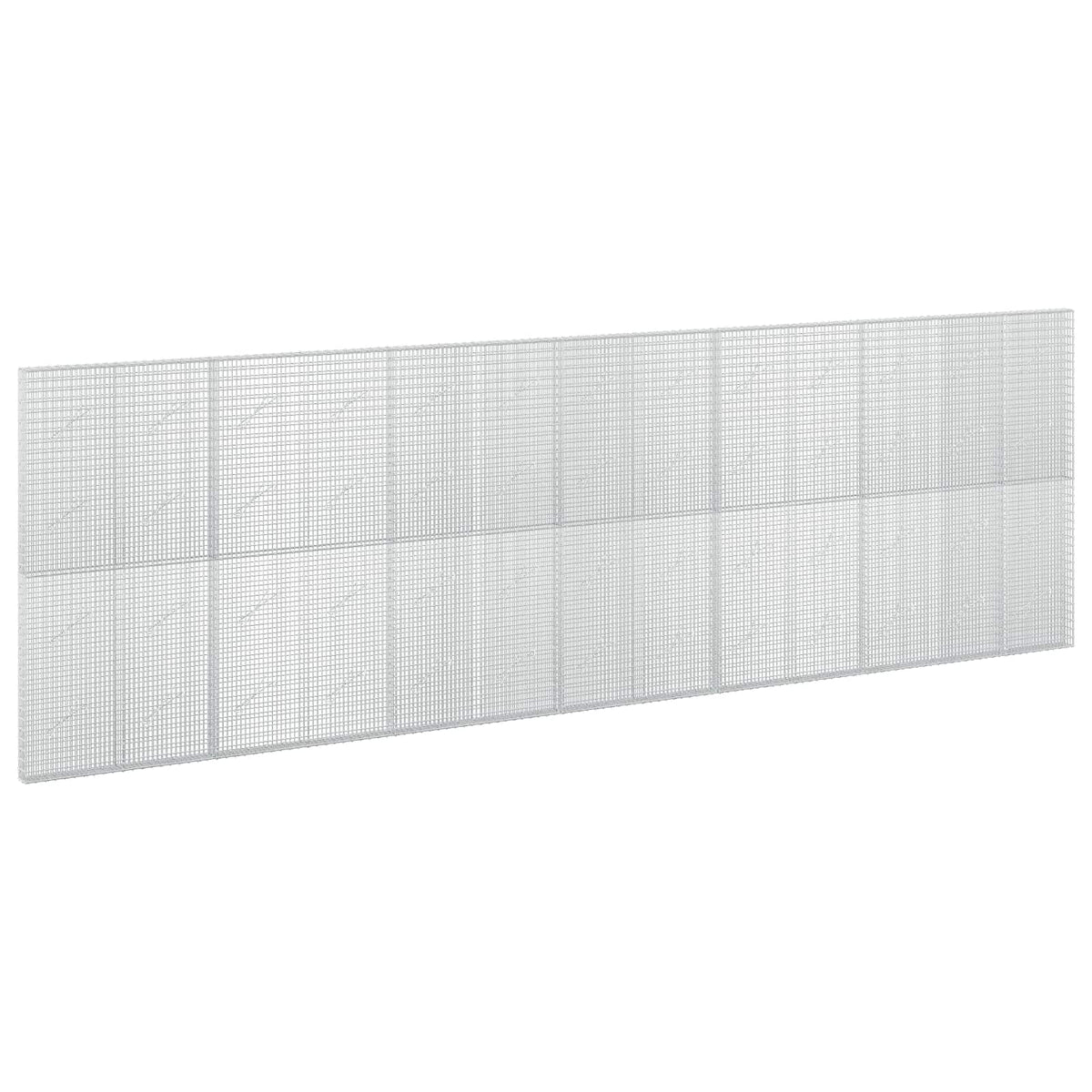 vidaXL Gabion z drutu 3,5 mm i siatką 5x2,5 cm 650x10x200 cm